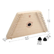 Hape Happy Harp Kinderharp Speelgoed Hout Muziek Platen Spelen Leren Kind Peuter Kleuter hape-e0323