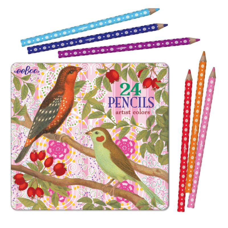 Eeboo Colored Pencils Vogels Besjes