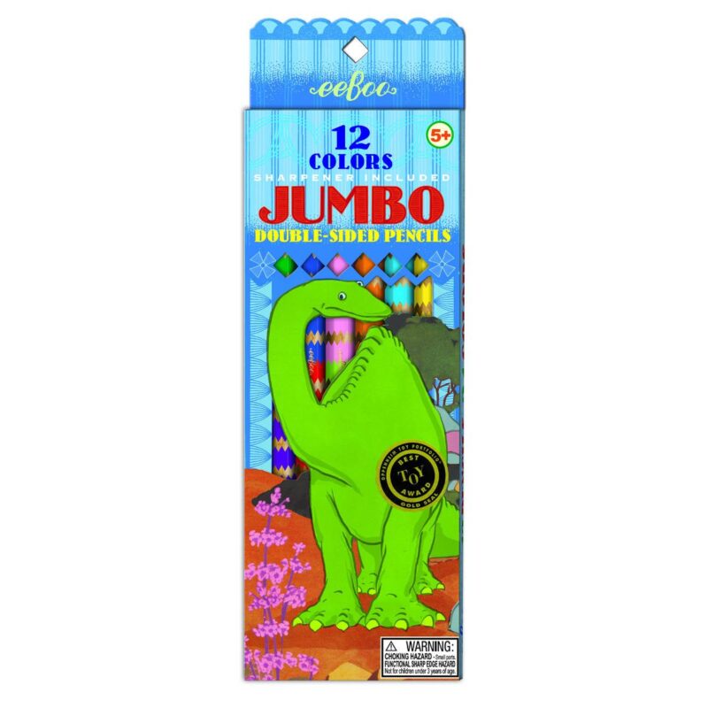 Eeboo Jumbo Pencils Tweezijdig Dino