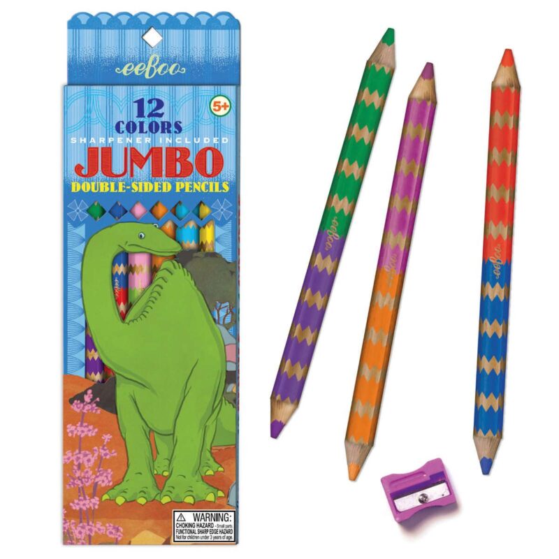 Eeboo Jumbo Pencils Tweezijdig Dino