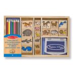 dieren-houten-stempelset-24-stuks-stempelkussen-potloden-melissa-and-doug-meli-13798