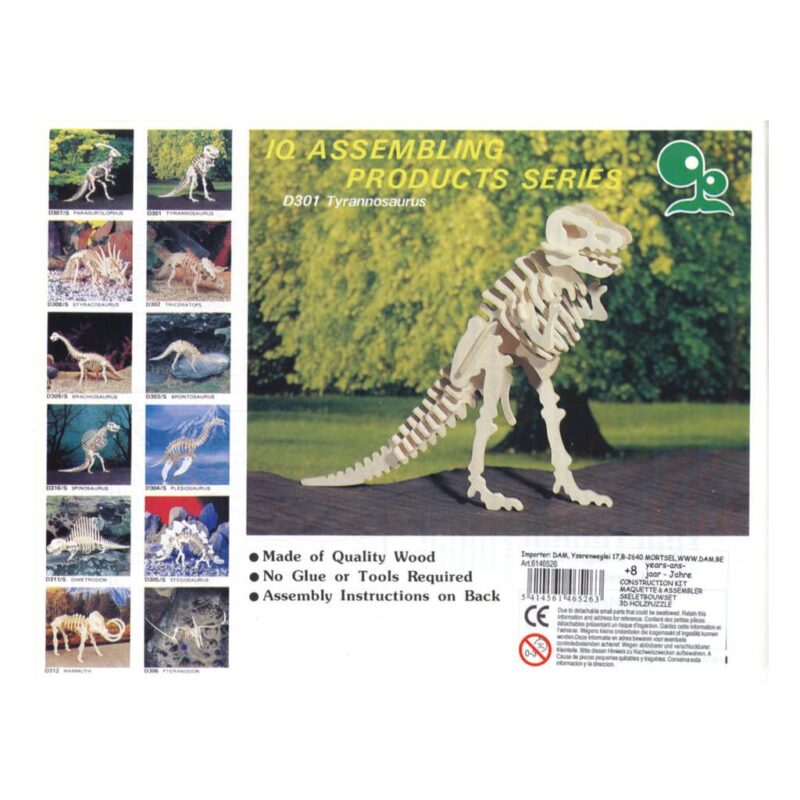 Tyrannosaurus Naturel Constructie Kit 3D