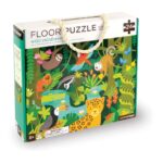 vloerpuzzel 24-delig het wilde regenwoud petit collage peti-5074868
