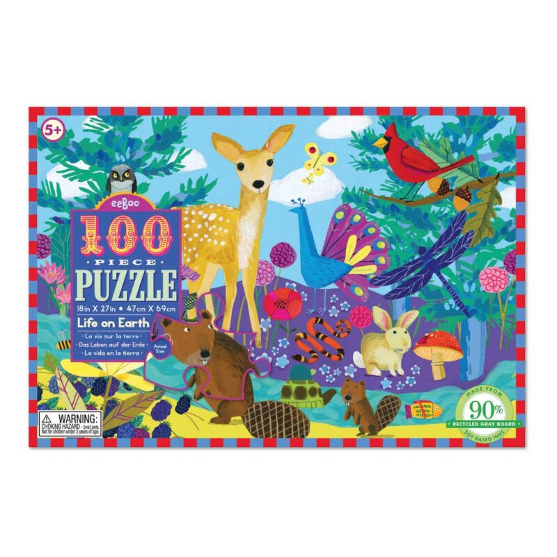 Puzzel 100-Delig Life On Earth Eeboo Stevige Stukjes Puzzel Eebo-9650394