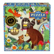 Puzzel 64-Delig Birthday Tree Eeboo Stevige Stukjes Puzzel Bos Dieren Eebo-9650439