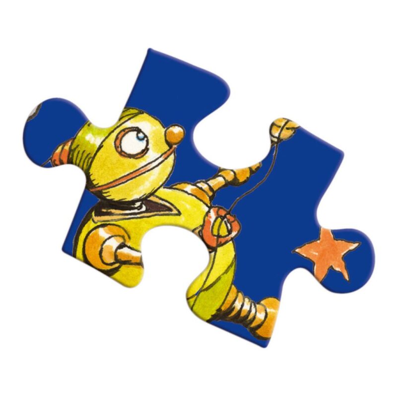 Puzzel 64-Delig Lots Of Robot Eeboo Stevige Stukjes Puzzel Afbeelding Formaat Puzzelstuk Eebo-9650442