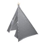 Tipi Zigzag Zwart Wit Zijkant