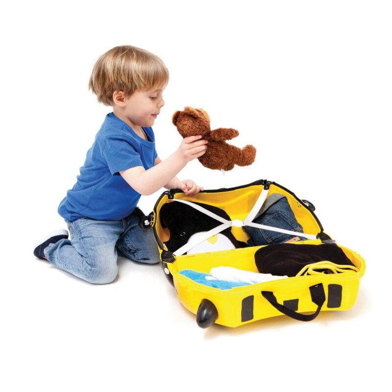 Trunki Bij Trolley Handbagage Speel Logeer Vakantie Koffer Wielen Trekkoort 3 Trunki Trun-9220012