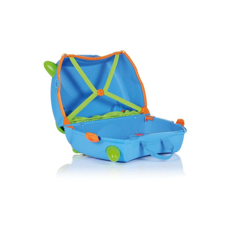 Trunki Blauw Trolley Handbagage Speel Logeer Vakantie Koffer Wielen Trekkoort 6 Trunki Trun-9220005