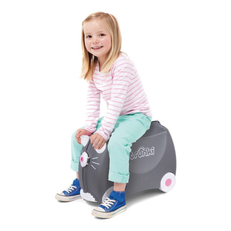 Trunki Kat Trolley Handbagage Speel Logeer Vakantie Koffer Wielen Trekkoort 4 Trunki Trun-9220180