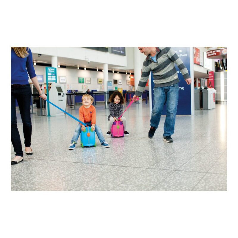 Trunki Roze Trolley Handbagage Speel Logeer Vakantie Koffer Wielen Trekkoort 12 Trunki Trun-9220006