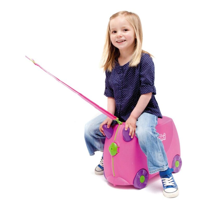 Trunki Roze Trolley Handbagage Speel Logeer Vakantie Koffer Wielen Trekkoort 2 Trunki Trun-9220006