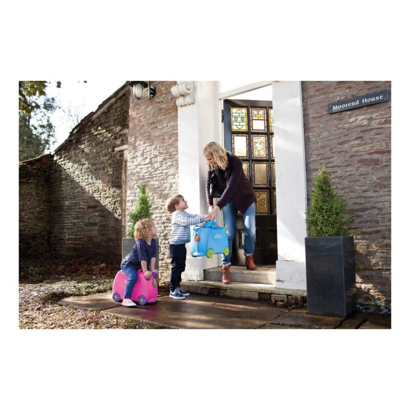 Trunki Roze Trolley Handbagage Speel Logeer Vakantie Koffer Wielen Trekkoort 9 Trunki Trun-9220006