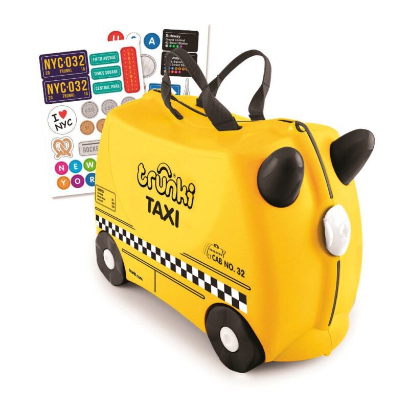 Trunki Taxi Trolley Handbagage Speel Logeer Vakantie Koffer Wielen Trekkoort Stickers 1 Trunki Trun-9220263