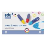 Jumbo Oliepastelkrijt (12 Kleuren Ass) Edu3-2403111012