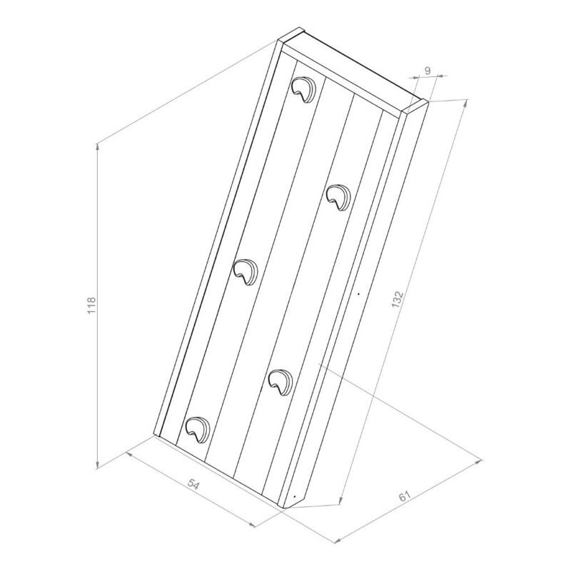 Bruine Klimwand Voor Speelhuis Axi Klim Klauter Trap Maat Grote Axi Axis-A030.176.00