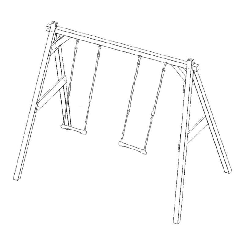 Familyfun Bruin Schommel Doel Net Axi Om Te Bouwen Schommel Voetbal Doel Net 2 Schommels Hout Duurzaam Degelijk Jongen Meisje Kleuter Tiener 6 Axis-A030.208.00