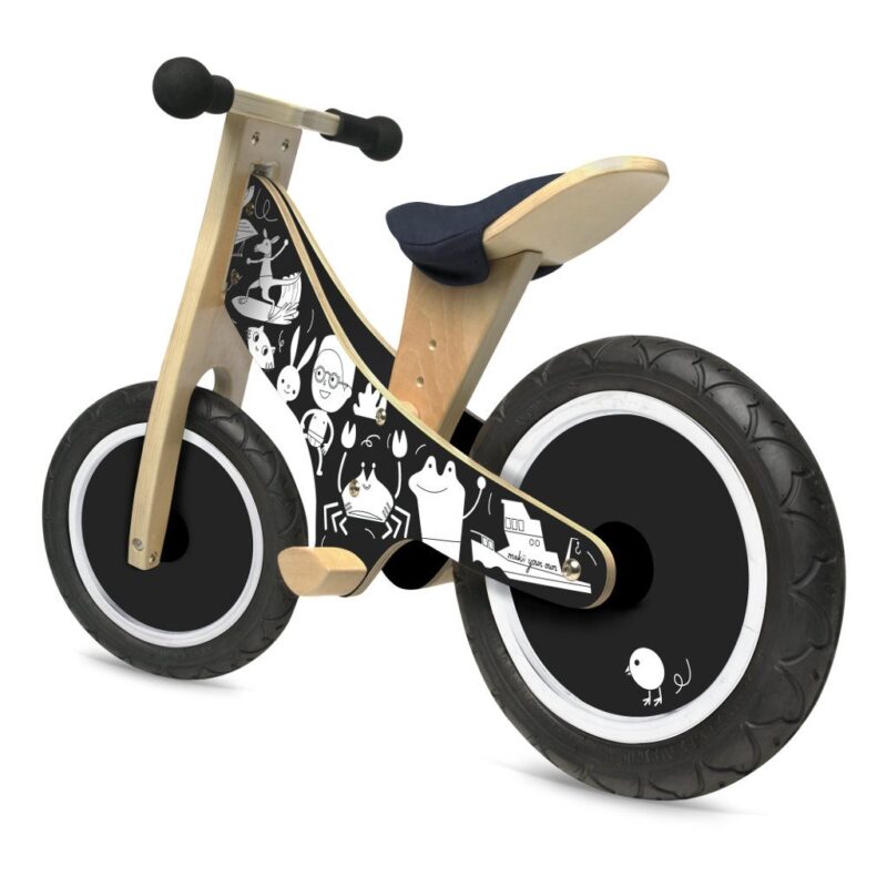 Kinderfeets Makii Krijtfiets 2 Wieler Mooi Degelijk Stevig Loopfiets kind-kf11889