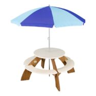 Orion Picknicktafel Axi Picknick Rond Bank Parasol Vast Wit Degelijk Steving Peuter Kleuter 18 Mnd Jongen Meisje Axis-A031.024.00