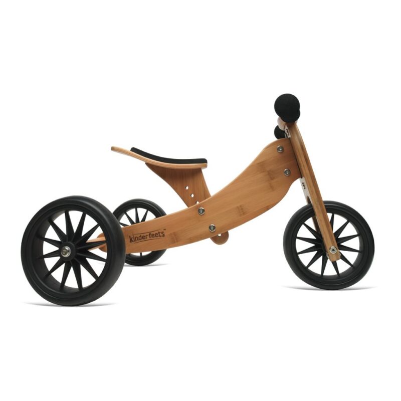 Tiny Tot Bamboo 2-in-1 Kinderfeets 3 Wieler Loopfiets Voor Aanzicht kind-kf98570