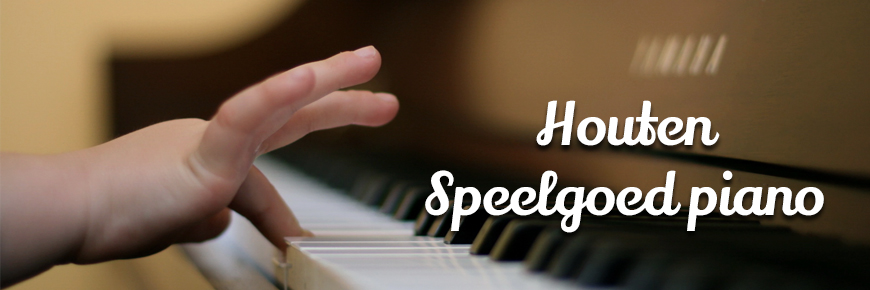 Houten speelgoed piano