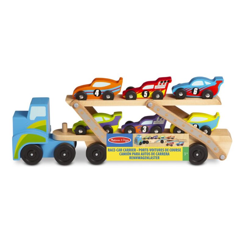 Extra Grote Truck Met Raceauto | Melissa & Doug