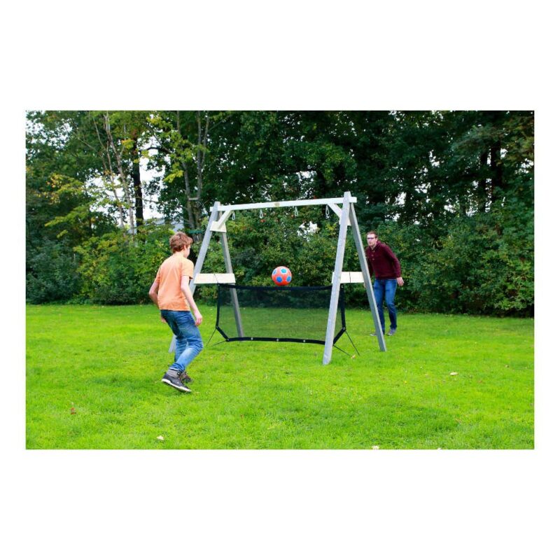 Familyfun Grijs Wit Schommel Doel Net Sunny Dubbele Schommel Voetbal Goal 2 Schommel Groot Klein Jongen Meisje 5 Sunn-A030.208.01