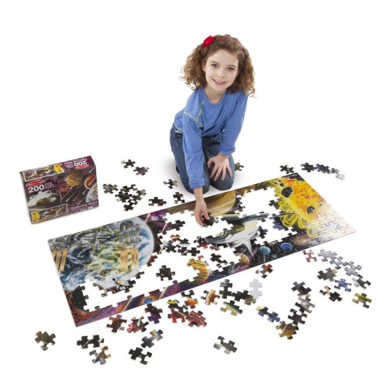 Ontdek Kosmos Vloerpuzzel Grote Puzzel 200 Stukjes Met Kind Melissa And Doug Meli-18909