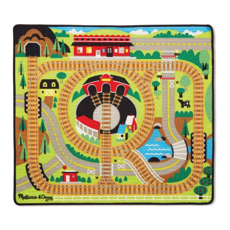 Treinsporen Speelkleed Melissa & Doug Voorkant Speelkleed Trein Meli-19554 1024X1024