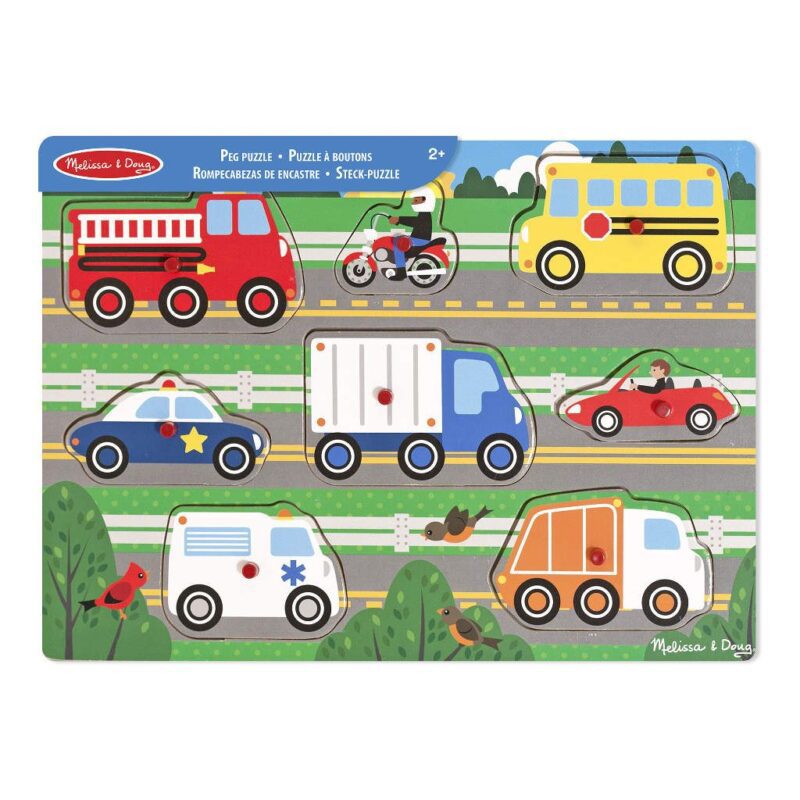 Voertuigen Knoppuzzel | Melissa & Doug