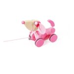 Trekfiguur Grote Hond Roze Lily