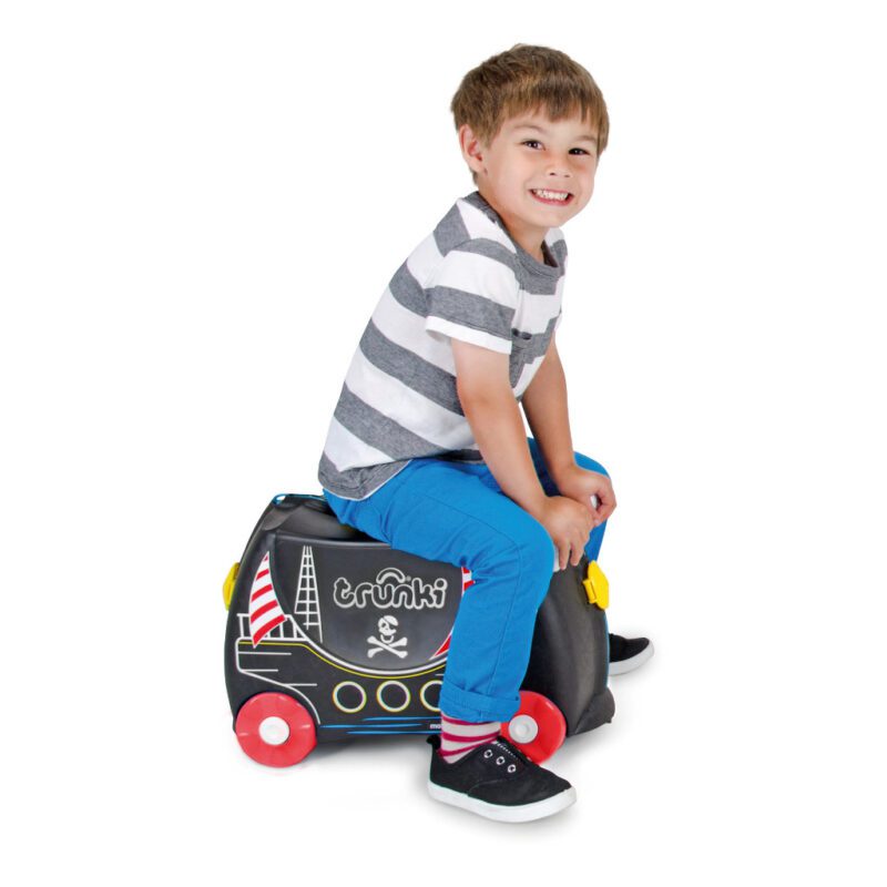 Trunki Piraat Koffer Zitten Trekken Wachten Luchthaven trun-9220312