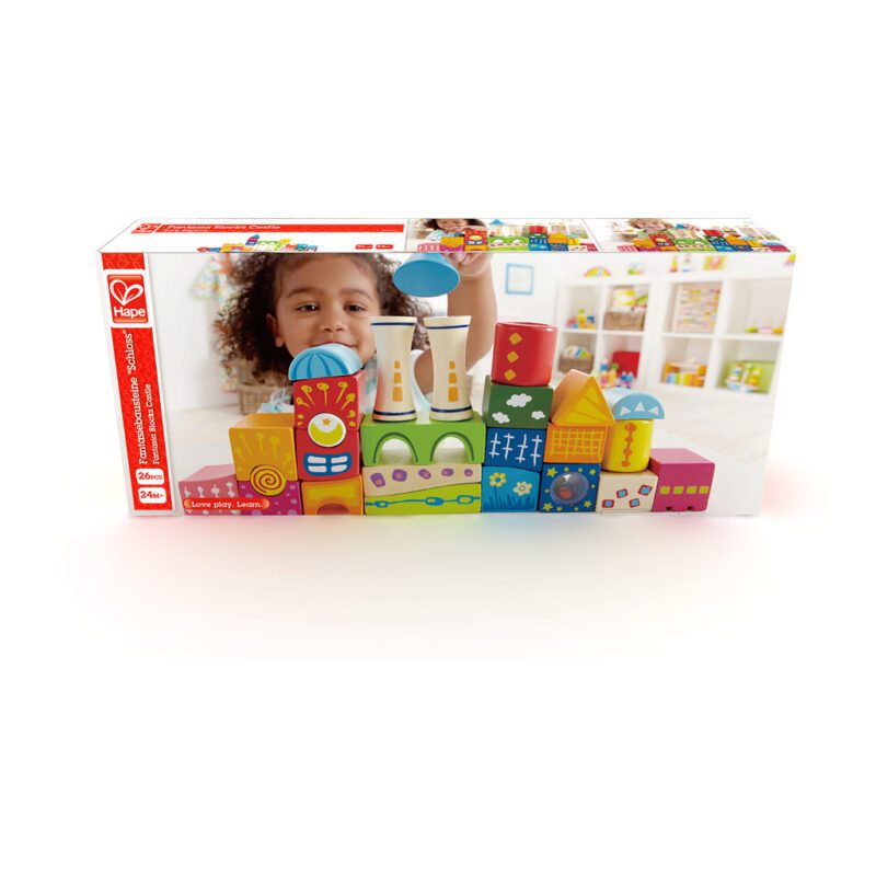 Fantasie Blokken 26 St. Hape Speelgoed Doos Verpakking Hape-E0418