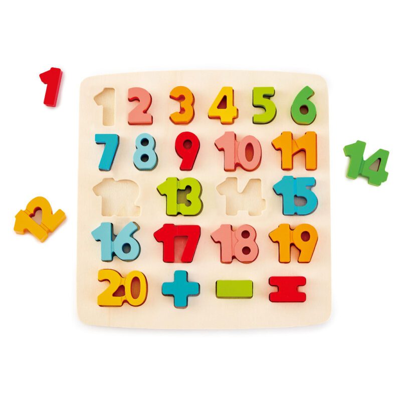 Match Nummer Puzzel 123 Rekenen Kleurtjes hape-e1550