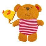 Teddy En Duck Washandje Zacht Lief Hape Speelgoed Hape-E0200 Teddy En Duck Washandje Zacht Lief Hape Speelgoed Hape-E0200