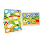 Zonnige Vallei 3-In-1 Puzzel Hape Speelgoed Hape-E1601