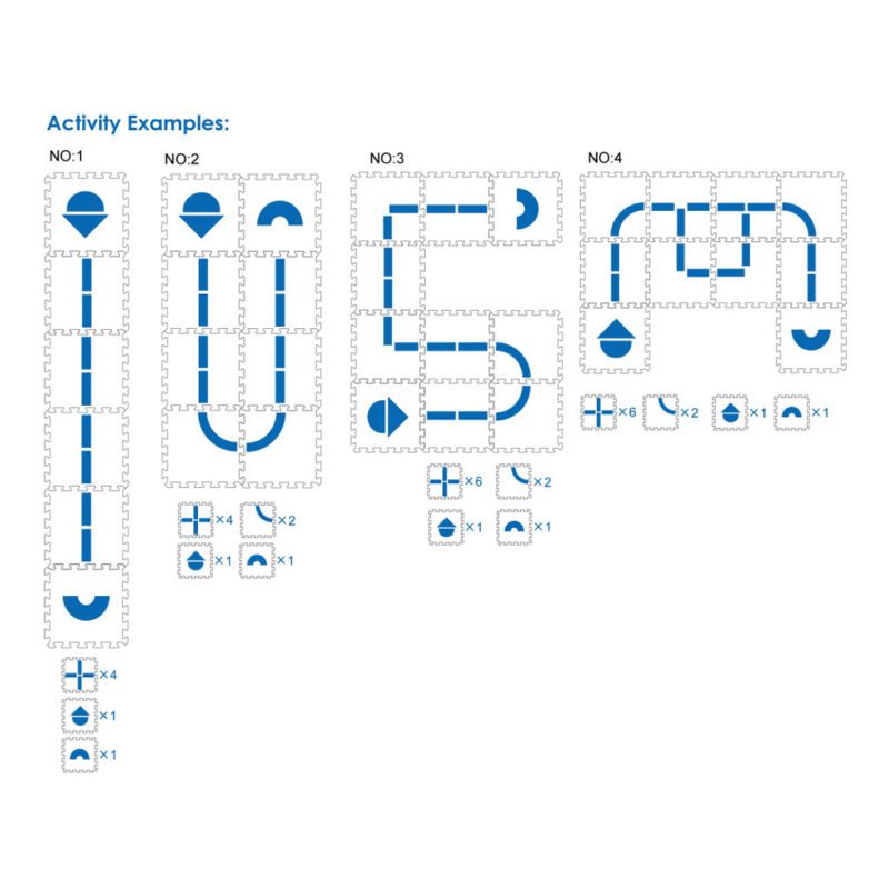 Volg-De-Route Mat 12 Stuks | Weplay