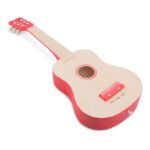 Blank Rood Gitaartje New Classic Toys Metaal Snaar Stembaar Hout Newc-10300