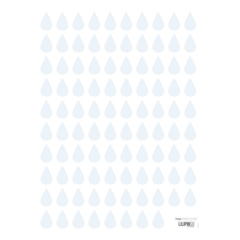 Drops Blue Sticker 18X24Cm | Hello Little | Lilipinso