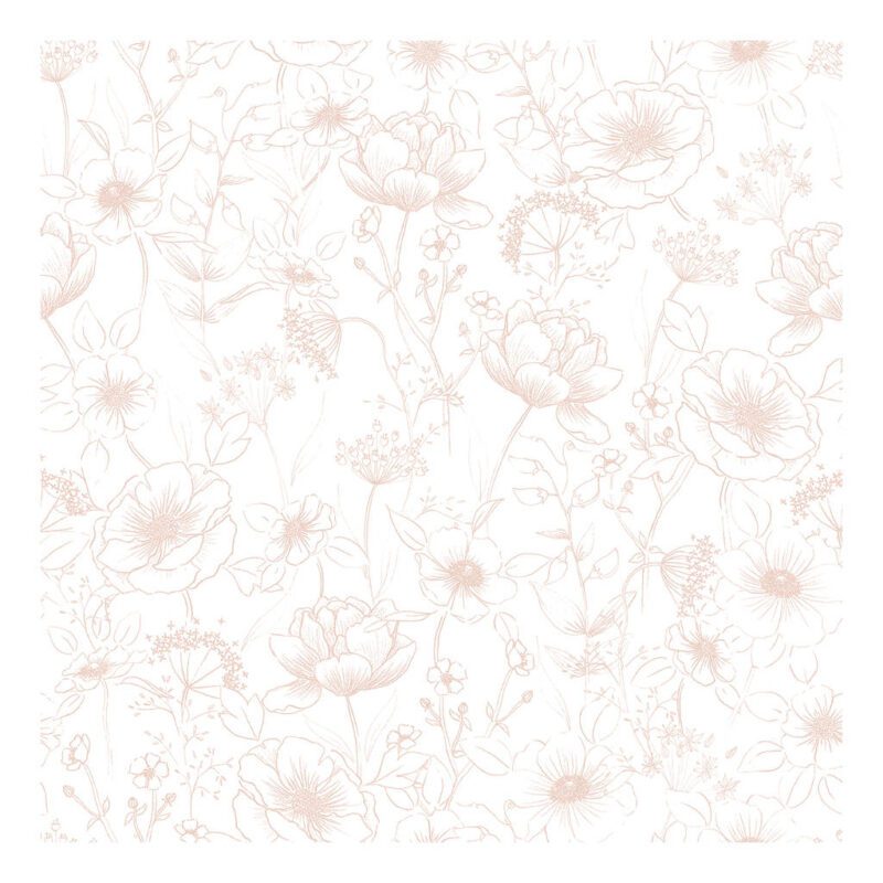 Flowers Pink Behang | Botany | Lilipinso