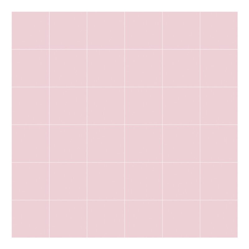 Grid White On Pink 8Cm Behang | Millimétré | Lilipinso