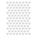 Hearts Grey Sticker 18X24Cm | Hello Little | Lilipinso