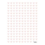 Hearts Pink Sticker 18X24Cm | Retro Bubble | Lilipinso