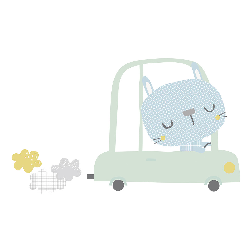 In My Car Sticker Xl Smile, It'S Raining Lilipinso Poes In Auto Pastel Lili-S1065