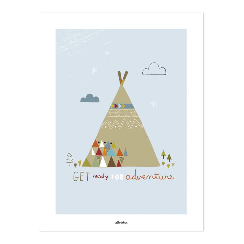 Indian Teepee Poster | Little Indians | Lilipinso