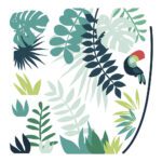 Leaves Tropical Decor 03 Sticker Xl | Lilipinso