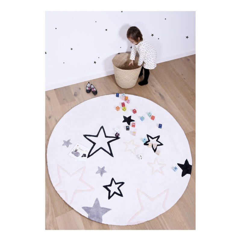 Little Black Stars Sticker 18X24Cm Dreamy Lilipinso Decoratie Muur Kinderkamer Lili-S1151