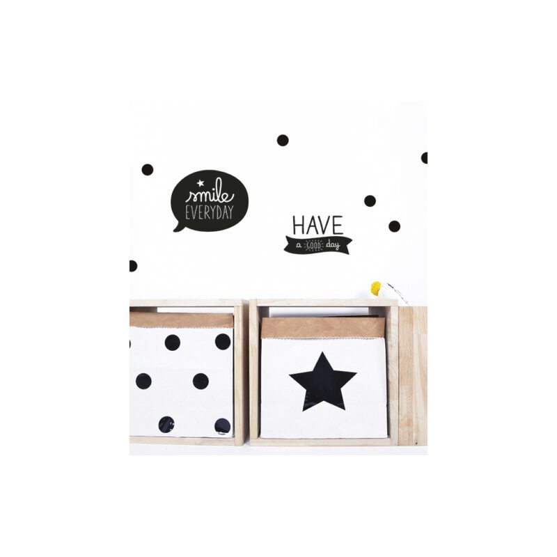 Little Dots Black 070 Sticker 18X24Cm Lilipinso Meubel Accesoires lili-s0662_070