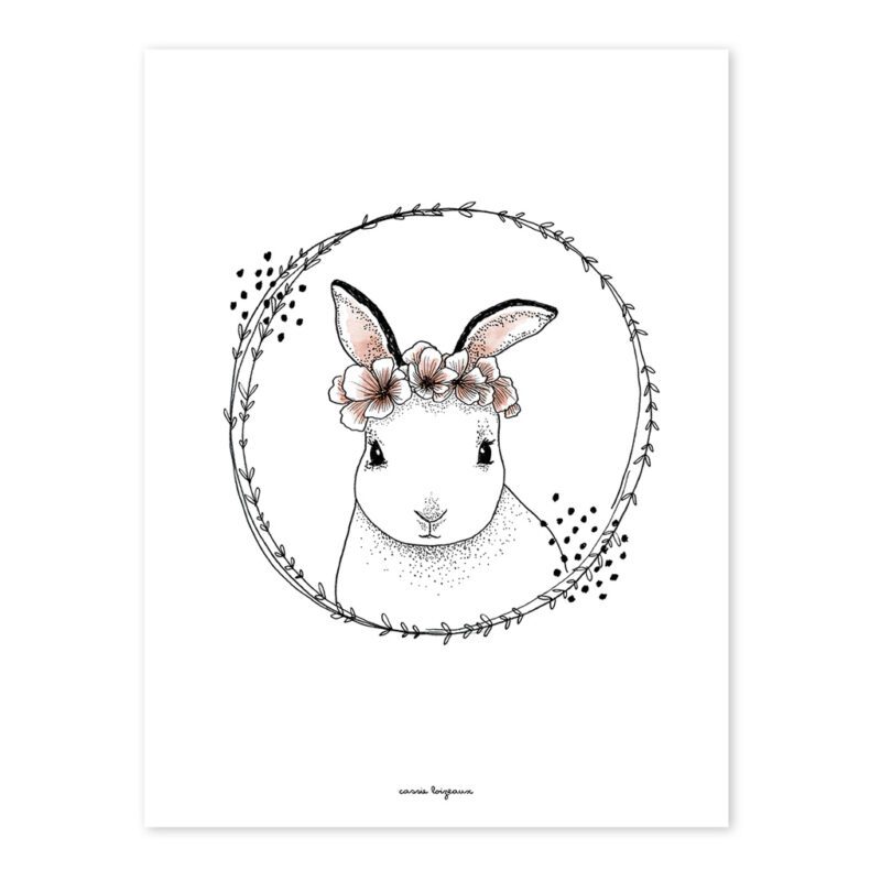 Rabbit Poster Meadow Treasure Lilipinso Lili-P0219