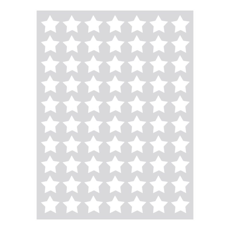 Small Stars White Sticker 18X24Cm | Hello Little | Lilipinso